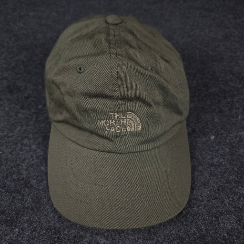 The North Face Olive Green Norm Hat Adjustable Cap Hiking Outdoors Earthy OSFM